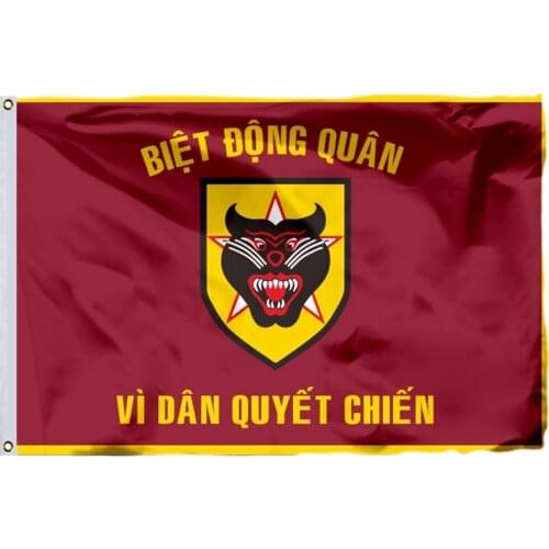 South Vietnam Vietnamese Rangers Flag 150X90cm (3x5FT) 120g 100D Polyester Double Stitched High Quality Free Shipping