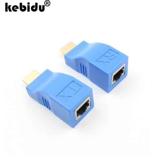4K HDMI-compatible 1.4 Extender Video Transmitter TX/RX HD 1080P Over CAT6 RJ45 Ethernet Cable for TV Projector DVD Monitor PC