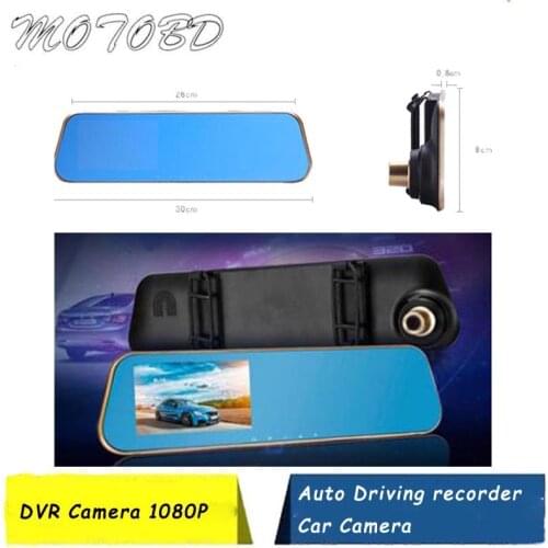 X10 Hot Full HD 1080P Car Dvr Camera Auto 4.3 Inch Rearview Mirror Digital Video Recorder Dual Lens Registratory Camcorder