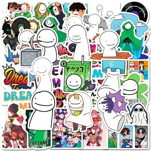 10/30/50Pcs Cute Dream SMP Cartoon Stickers Graffiti Waterproof Fridge Guitar Laptop Motorcycle Skateboard Joke Decal Kid Gift