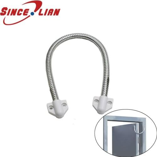 Access Control 5PCS Wire Protector Retaining Wire Metal Exposed Tube Anti-jamming Access Door Control Lock Stainless steel