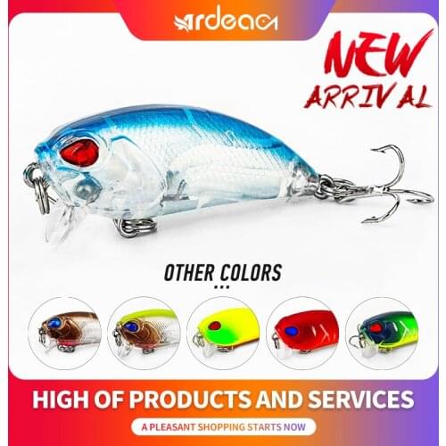 Ardea Crankbait Jerkbait Black Minnow Fishing Lure Hard Jig Bait 50mm 7.2g Artificial Wobbler Pike Perch Bass Plastic Tackle