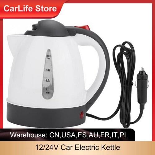 Car Electric Kettle Insulation Anti-Scald Car Travel Coffee Pot Tea Heater Boiling Water Durable Tool