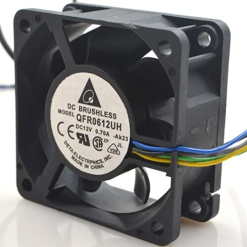 FOR Delta QFR0612UH 6025 12V 0.70A 6CM PWM temperature controlled large air volume violent fan