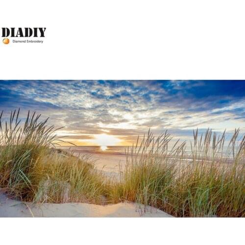 Full Square&round drill 5D DIY Diamond embroidery Seaside scenery Diamond Painting Cross Stitch Rhinestone Mosaic decor gift