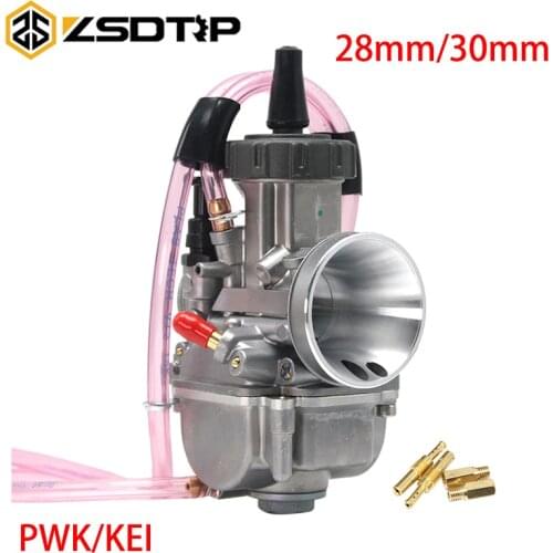 ZSDTRP Motorcycle Carburetor 28mm 30mm For Keihin PWK Carburador Fit on 4T Engine ATV Quad Go Kart Scooter