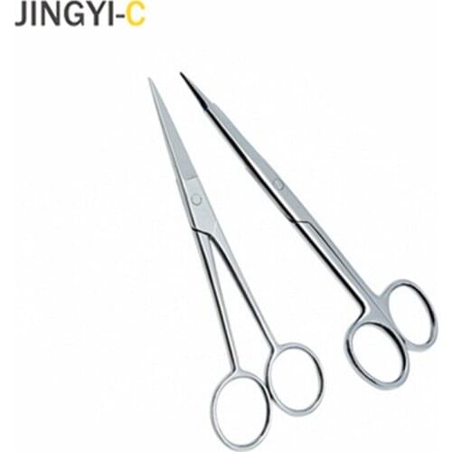 Medical Stainless Steel Surgical Operating Dissecting Straight Scissors Curved Scissors Double Tip Scissors 11/14cm