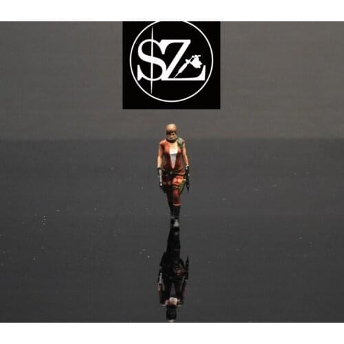 1/64 Scale Resin Die Cast Model Computer Game Protagonist Alice Figure Model Scene Layout Collection Decoration Childrens Toys