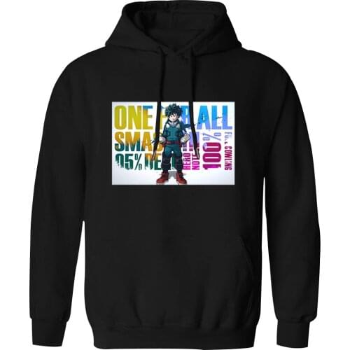 Mens Hooded My hero Academy K-pop Hip Hop Sweatshirts Hoodie Streetwear Hipster Clothing 2020 New Arrival Sudaderas Pullovers