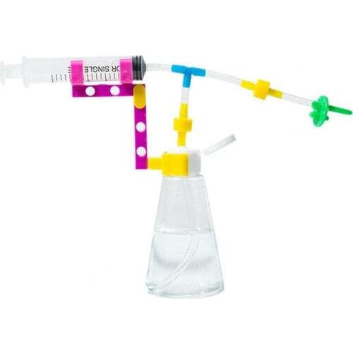 Physics Pump Toy Creative Self Assembly Plastic Educational Inflator Making Kit for Kids Educational toy