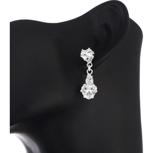 New Arrival High Quality Marquise Lead Cubic Zirconia Crystal Drop Earrings for Wedding Bridal or Bridesmaid E743