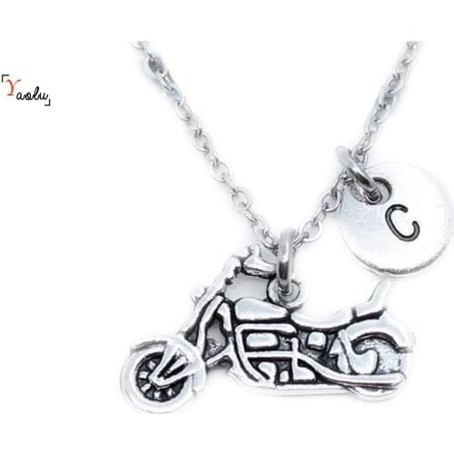 Motorcycle Necklace Motorcycle Charm Necklace Personalized Biker Jewelry MotorcycleGift Idea MotorcycleLover Best Friend Gift