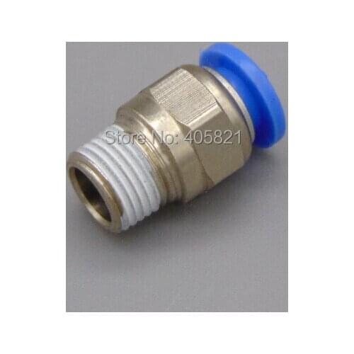 PC12-03 R3/8" Nickel-Plated Male Connector