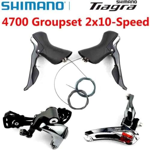 SHIMANO Tiagra 4700 Groupset 4700 Derailleurs ROAD Bicycle 2x10 Speed SL/ST 4700 + FD 4700 Front Derailleur + Rear Derailleur