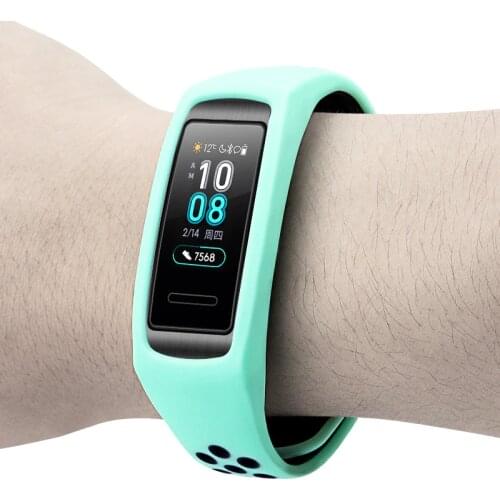 Silicone strap for huawei band 3 /3 pro Two-color soft silicone smart bracelet replacement strap Porous ventilation Sport strap