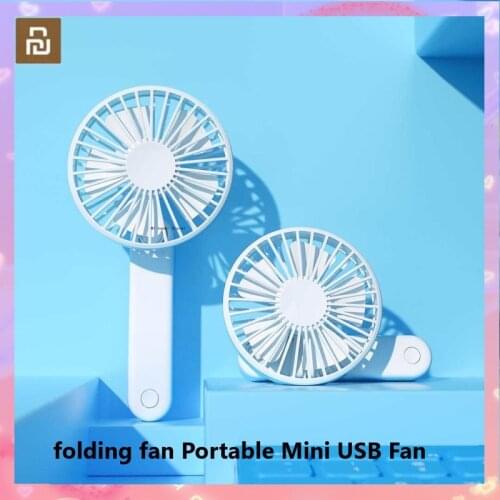 Xiaomi folding fan Portable Mini USB Fan Adjustable Sports 3 Modes Cooling Switch Handheld Desktop Electric Fans