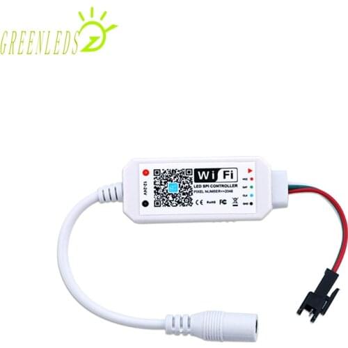 LED Pixel RGB Color Mini WIFI Music Controller JM-MW-HC01 DC12-24V/DC5V Full Color LED WIFI Controller