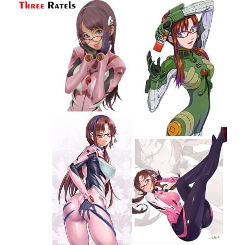 Three Ratels F331 Mari Makinami Bodysuit Sexy Cute Girl Sticker For Yamaha Motorcycle Car Laptop Notebook Luggage Fridge Decals