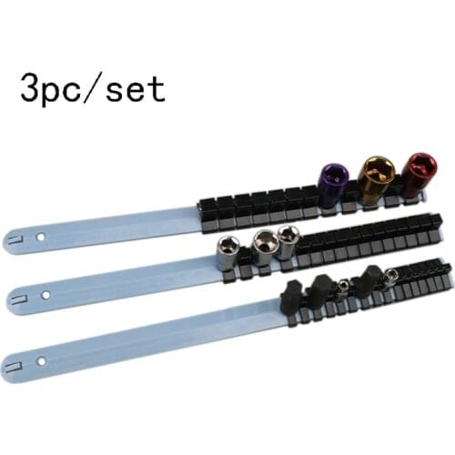 Socket Wrench Storage Rack plastic Rail Rack Holder drive Organizer Sliding 1/4" 3/8" 1/2" Finishing Tool holder Household tools