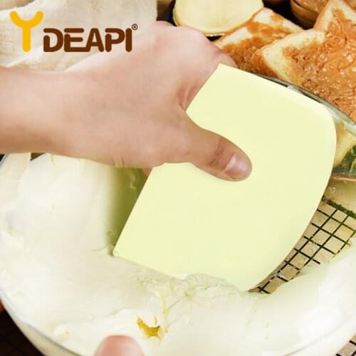 YDEAPI Dough Scrapers Cream Smooth Cake Spatula Baking Scraper Multipurpose Kitchen Scrapers for Pizza Dough Pastry Cake