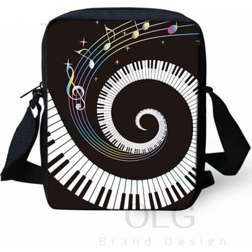 Piano Music Note Women Mini Crossbody Bag Handbags Teen Girls Shoulder School Bags Small Messenger Bag Stachel Mochila