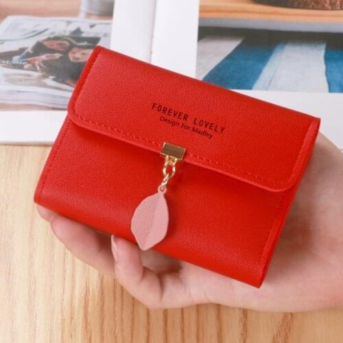 Summer Womens Модный Кошелек Short Small Coin Purse Wallet Ladies Fashion Leather Folding Card Card Holder