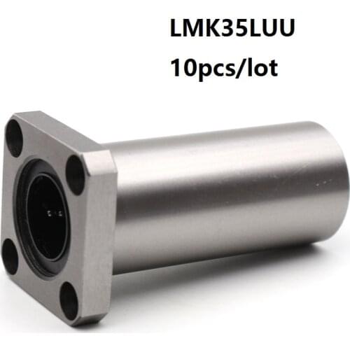 10pcs/lot LMK35LUU Long Type Rectangular Flange Linear Bearing CNC Linear Bush for 3D printer parts