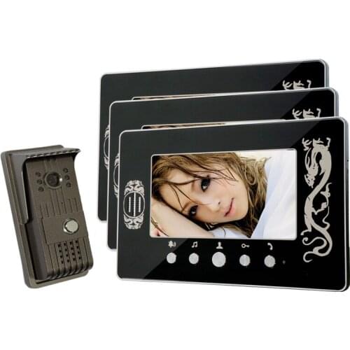 1V3 7" Wired Video Door Phone Intercom System