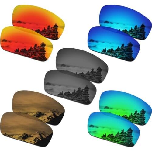 SmartVLT 5 Pairs Polarized Sunglasses Replacement Lenses for Oakley Monster Pup - 5 Colors
