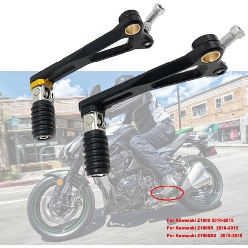 Motorcycle CNC Aluminum Adjustable Folding Gear Shifter Shift Pedal Lever For KAWASAKI Z1000 Z1000R 2010-2015 Z1000SX 2015-2019