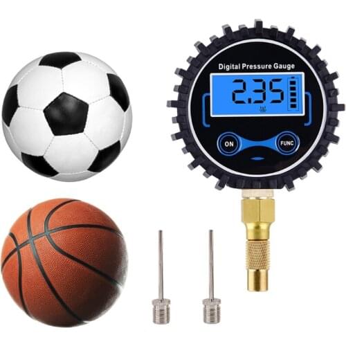 Car Air Tire Inflator with Digital Pressure Gauge LCD Large Screen Display 1XCF