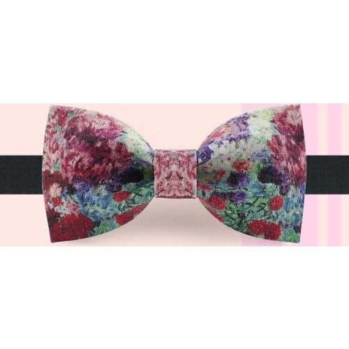 Free shipping casual 2018 New male man MENS Original design casual fashion printed bow tie party banquet party hidden butterfly