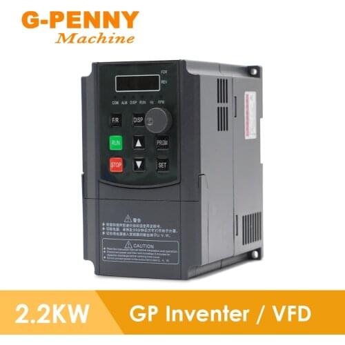 Free Shipping ! GP Inverter 1.5KW / 2.2KW Frequency Converter Variable Input 50/60Hz 220V Variable Frequency Drive Spindle Motor