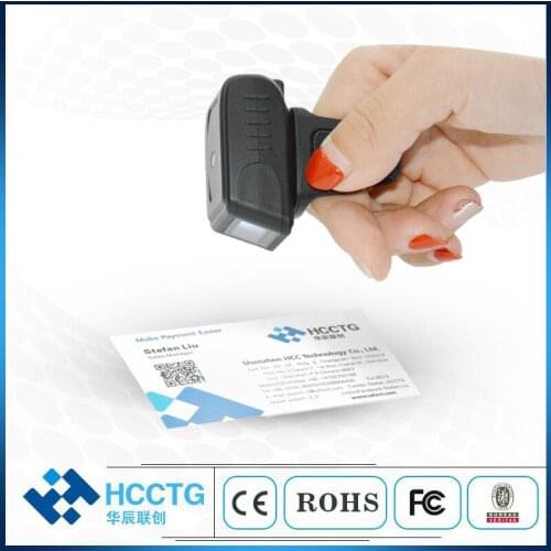 Bluetooth WirelScanner 1D2D QR Bar Code Reader 3-in-1 BT&2.4GHz&USB Ring Barcode Portable Finger Mini Scanner S03