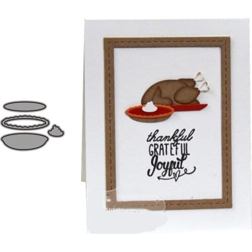 CH pumpkin pie Metal Cutting Dies Embossing Scrapbooking Stencil Craft Cut Dies For DIY Card Handmade