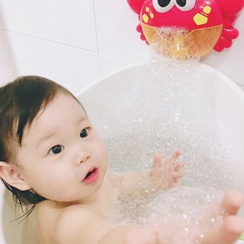 Bubble Crabs Music Baby Bath Toys Kids Pool Swimming Bathtub Soap Machine Automatic Bubble Funny Crab kids Bath Toy cute gift
