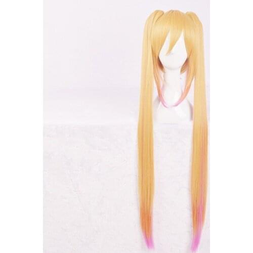 Miss Kobayashis Dragon Maid Tohru Long Ponytail Role Play Heat Resistant Synthetic Hair Halloween Party Cosplay + Free Wig Cap