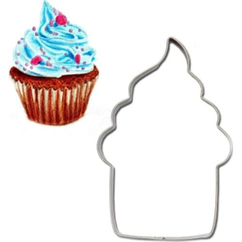 Cookie Cutter Ice cream Shape 3D Stainless Steel Party Fondant Cake Decorating Tools DIY Pastry Biscuit Baking Molds