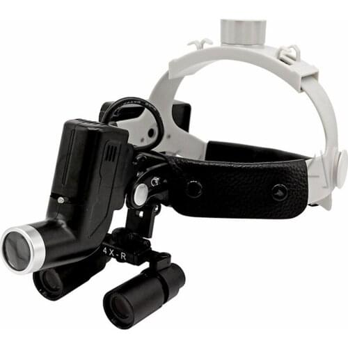 Good quality 4X/6X/8X medical 5W led light loupe magnifier high intensity operation chargeable dental surgical head lamp