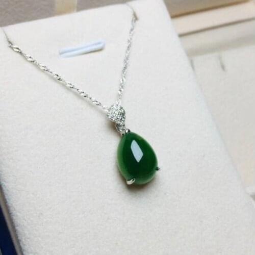 Classic Necklace Jade Pendant Valentine Necklace For Women Brincos Para Jewelry Jade Bizuteria