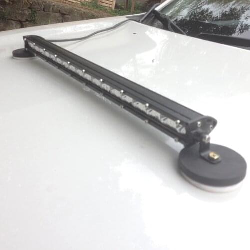 26" 72W Spot Flood Combo led light Offroad bar headlight Rubber Magnetic Car working light bar Night driving led bar fog light