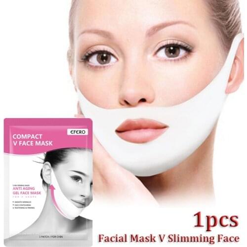 Facial Mask VLine Slimming Lifting Firming Moisturizing Face Neck Tightening Whitening Face Brighten Mask Skin Care Dropshipping