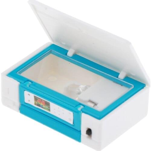 1/12 Scale Miniature Dollhouse Computer Printer Dolls House Electronics Furniture Decor