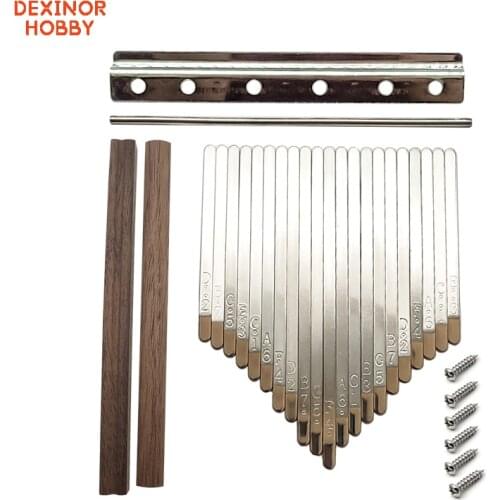 21 Key DIY Kalimba Instrument Tines keys Set Carved note bridge Keyboard Thumb Piano Replacement Parts Musical Accessories