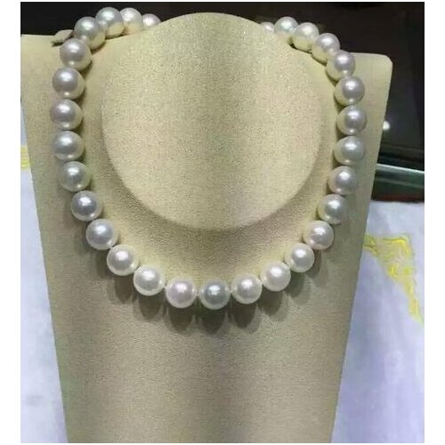 Huge AAA 11-13 mm Round white pearl necklace 18" 36"