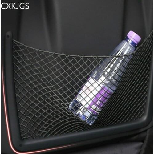 CXKJGS Car Accessories Interior Decoration Seat Storage Nnet Pocket Organizador Organizer For Audi A4 B6 B8 Q3 A3 A6 Q5 Q7