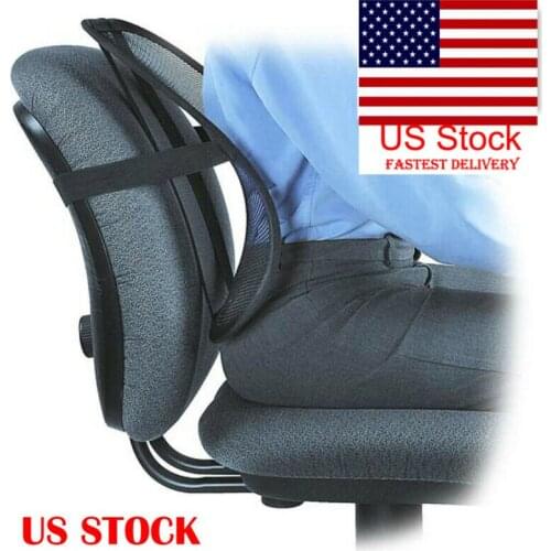 Lumbar Back Support Spine Posture Correction Cushion For Car Seat Office Chair C