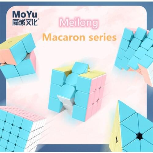 Moyu Meilong Macaron Series 2x2 3x3 4x4 Cube Professional Fun Puzzle magic cube Adult Competition Cubo magico Children Toy Gift