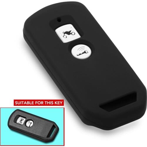 Silicone motorcycle key cover case For Honda hybrid X-ADV SH125 Scoopy SH300 Forza 125 PCX 150 2 button Motorbike key