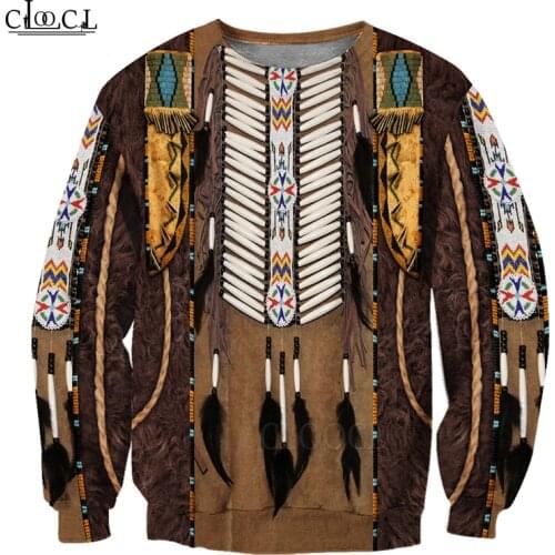 HX Newest Popular Native Indian 3D Print Men Women Sweatshirt Autumn Fashion Long Sleeve Harajuku Tops Pullover Drop Shipping